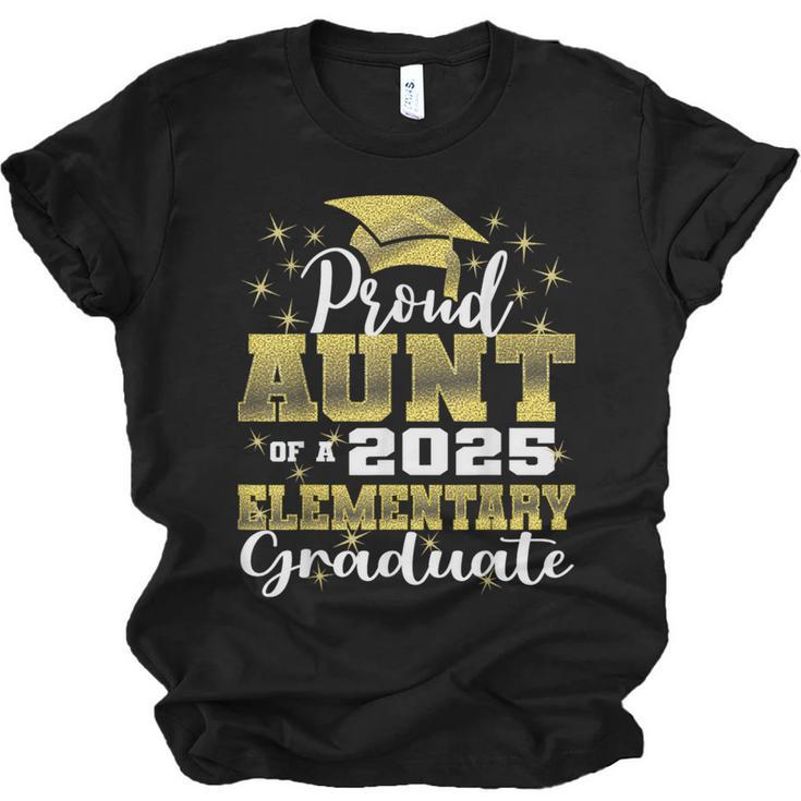 Proud Aunt Of 5th Grade Graduate 2025 Elementary Graduation Unisex Jersey T-Shirt