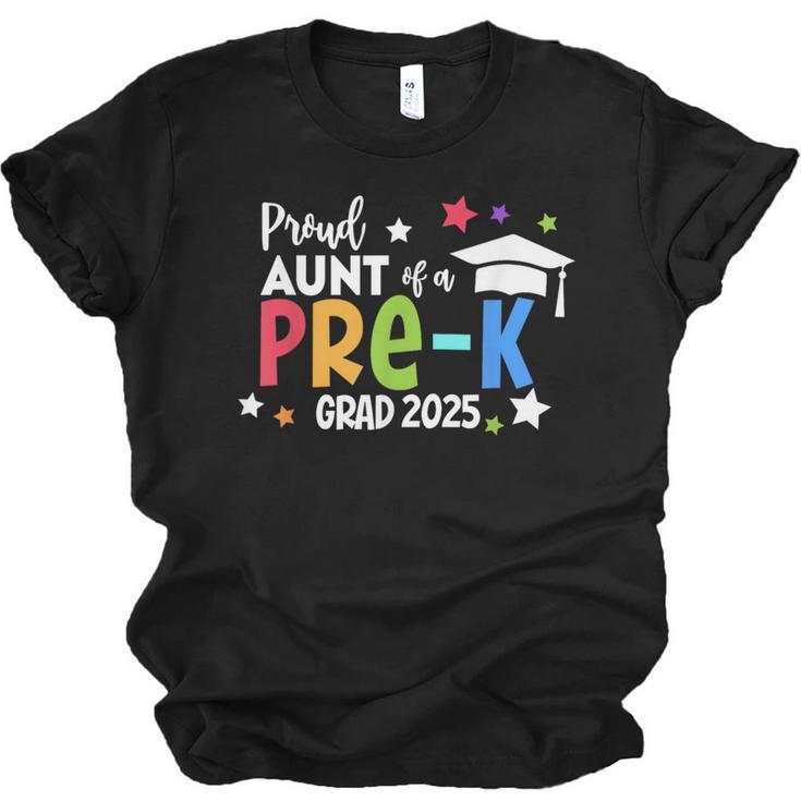 Proud Aunt Of A Pre-K 2025 Graduate Class Of 2025 Graduation Unisex Jersey T-Shirt