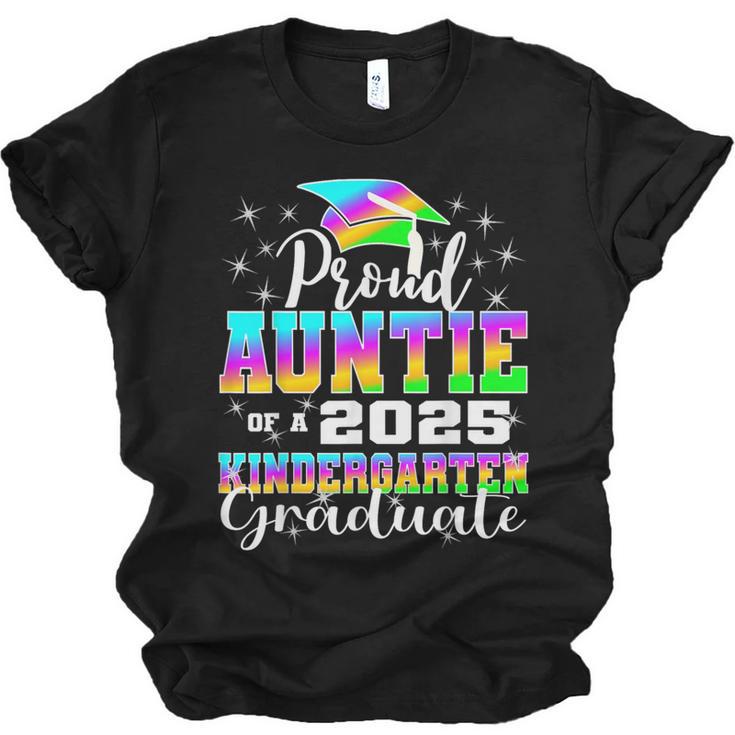Proud Auntie Of Kindergarten Graduate 2025 Graduation Auntie Unisex Jersey T-Shirt