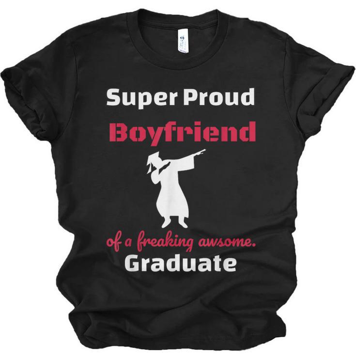 Proud Boyfriend Of 2018 Graduate Dabbing Graduation Unisex Jersey T-Shirt