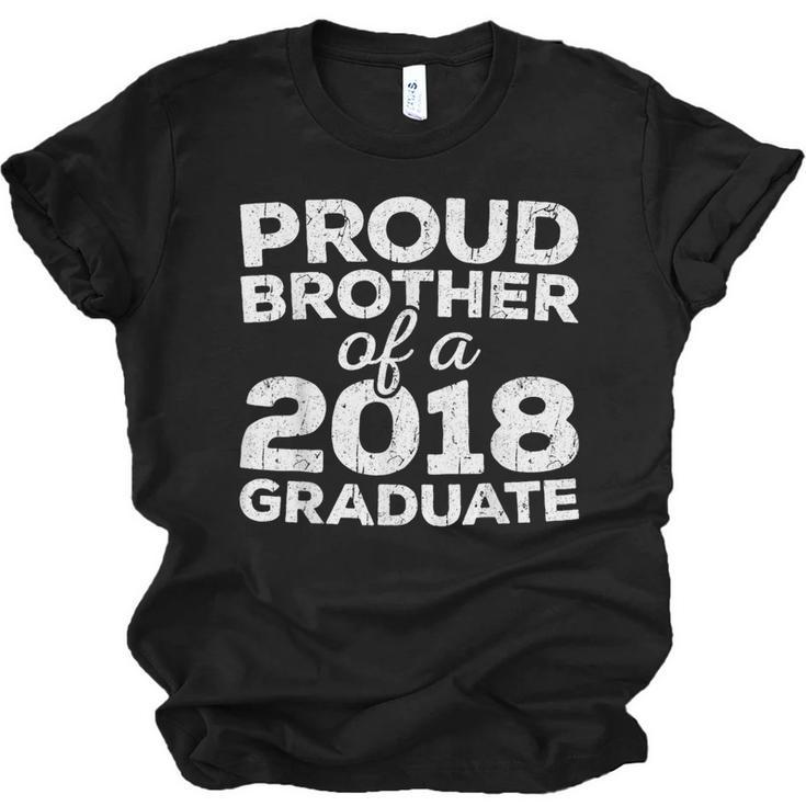 Proud Brother Of A 2018 Graduate Class Graduation Unisex Jersey T-Shirt
