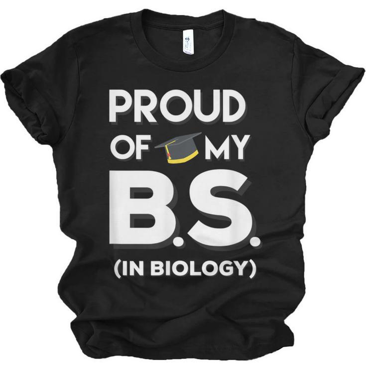 Proud Of My BS In Biology Graduation T-Shirt Unisex Jersey T-Shirt