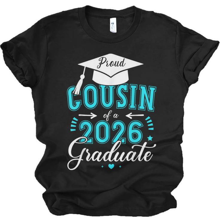 Proud Cousin Of a Class Of 2026 Graduate For Graduation Unisex Jersey T-Shirt