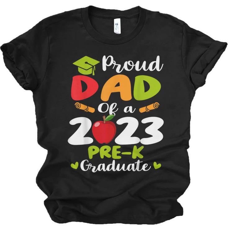 Proud Dad Of 2023 Pre K Graduate Graduation Unisex Jersey T-Shirt