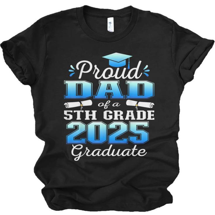 Proud Dad Of 5th Grade Graduate 2025 Elementary Graduation Unisex Jersey T-Shirt