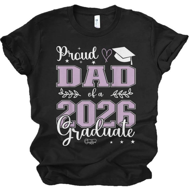 Proud Dad Of a Class Of 2026 Graduate For Graduation Unisex Jersey T-Shirt