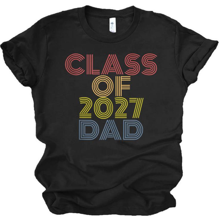 Proud Dad Of A Class Of 2027 Graduate Senior Graduation Unisex Jersey T-Shirt