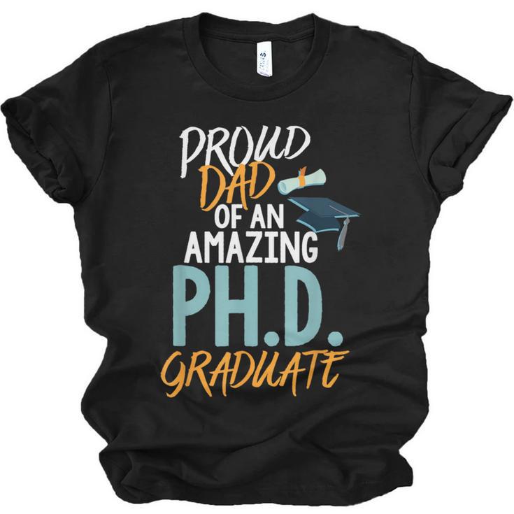 Proud Dad PhD Doctoral Graduation Doctorate Degree EdD PsyD Unisex Jersey T-Shirt