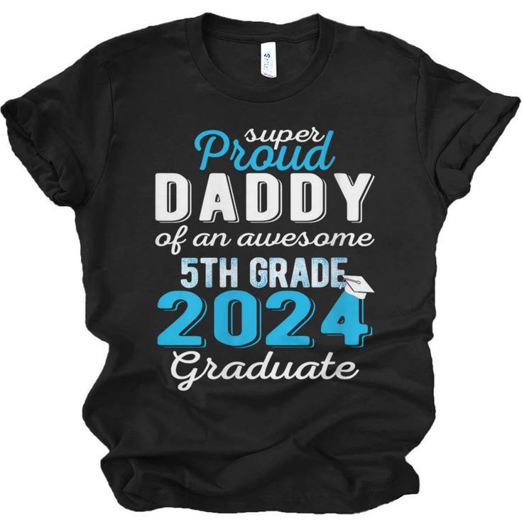 Proud Daddy Of 5th Grade Graduate 2024 Family Graduation Unisex Jersey T-Shirt