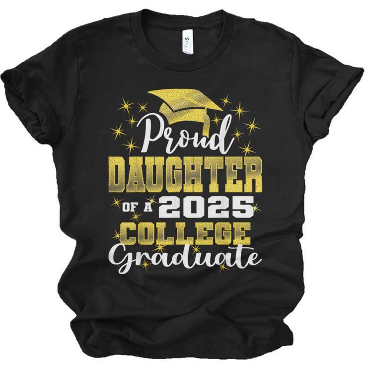 Proud Daughter Of 2025 College Graduate Family 24 Graduation Unisex Jersey T-Shirt