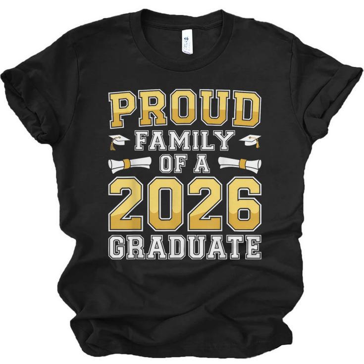 Proud Family Of A 2026 Graduate Shirt Class 2026 Graduation Unisex Jersey T-Shirt