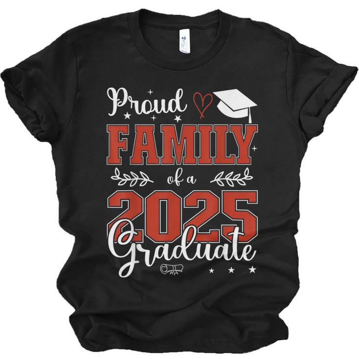 Proud Family Of a Class Of 2025 Graduate For Graduation Unisex Jersey T-Shirt