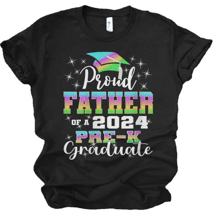 Proud Father Of PreK School Graduate 2024 Graduation Father Unisex Jersey T-Shirt