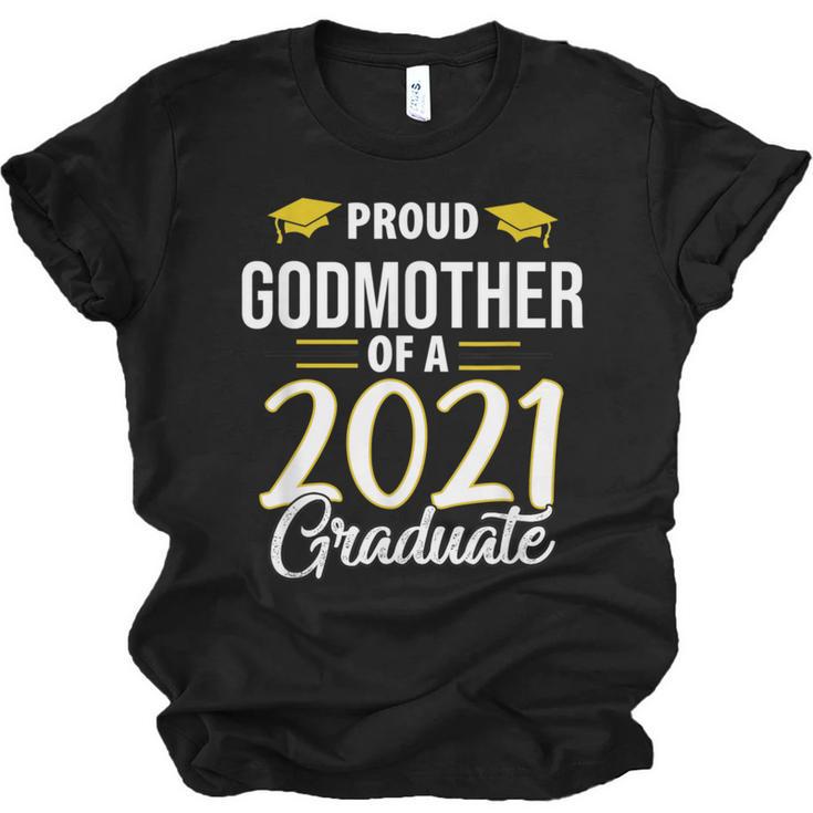 Proud Godmother Of A 2021 Graduate Graduation Clothes MBA Unisex Jersey T-Shirt