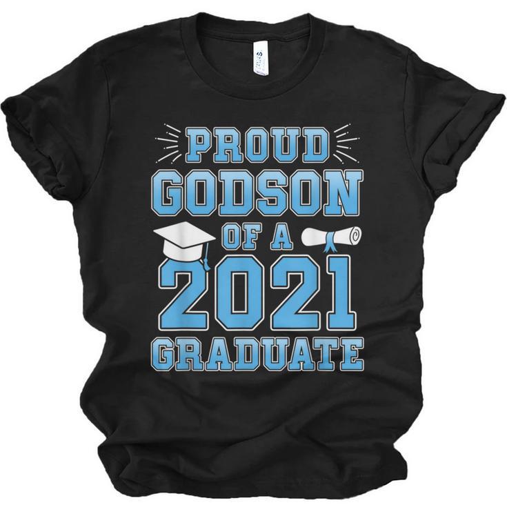 Proud Godson Of a 2021 Graduate School Graduation Family Unisex Jersey T-Shirt