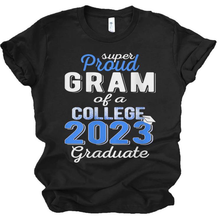 Proud Gram Of 2023 College Graduate Family 23 Graduation Unisex Jersey T-Shirt