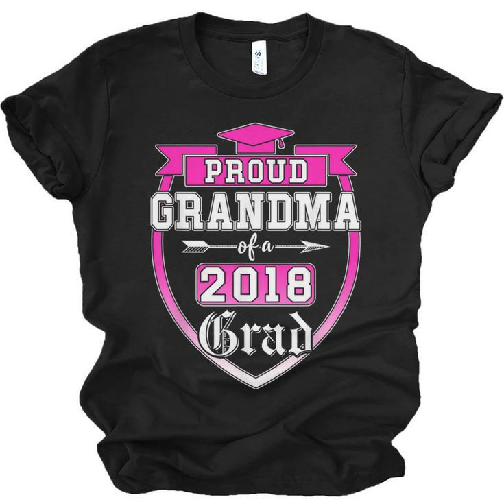 Proud Grandma Of a 2018 Grad Graduation Family Unisex Jersey T-Shirt