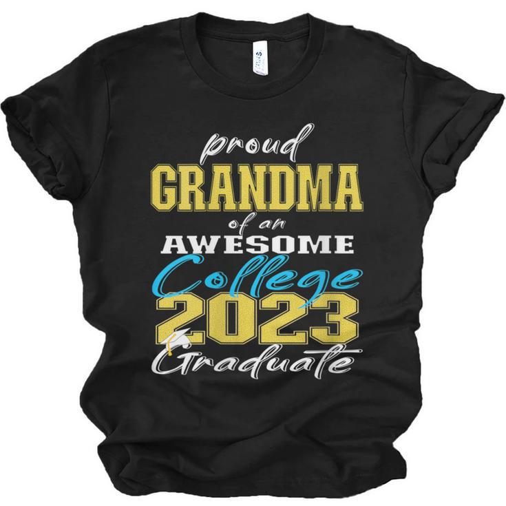 Proud Grandma Of 2023 College Graduate Family 23 Graduation Unisex Jersey T-Shirt