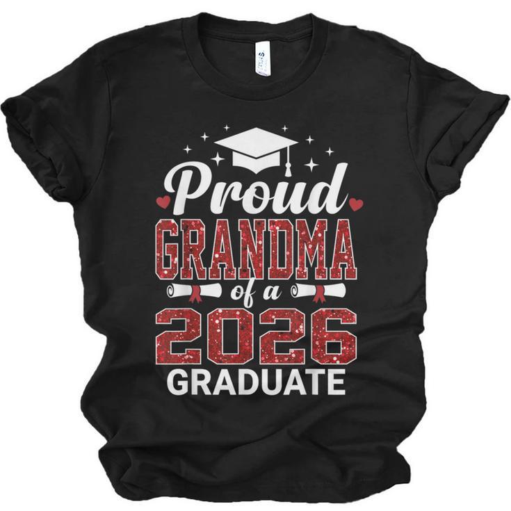 Proud Grandma Of A 2026 Graduate Class Of Graduation Unisex Jersey T-Shirt