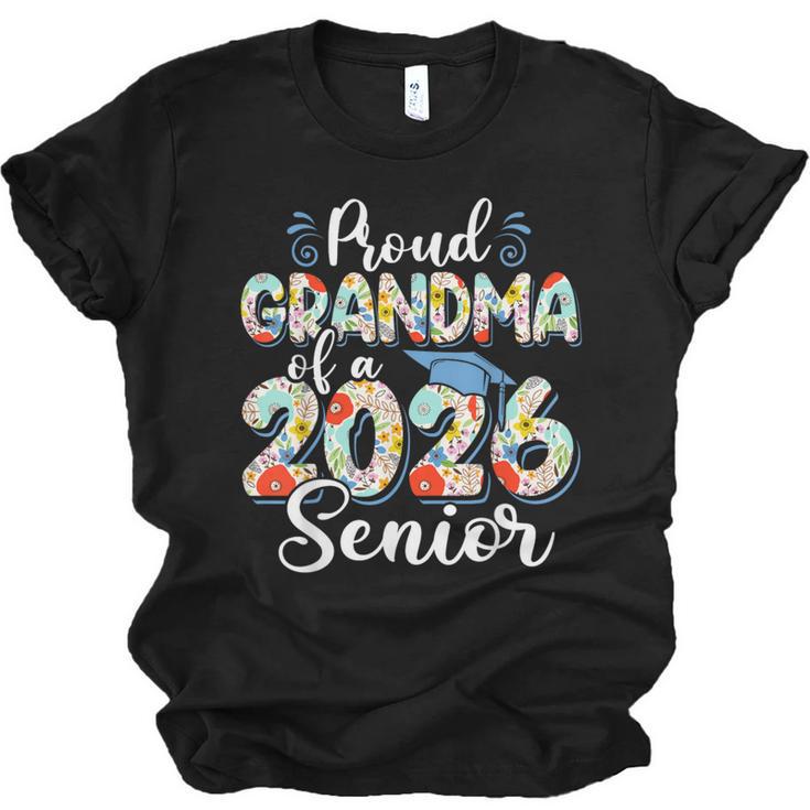 Proud Grandma Of a 2026 Graduate For Family Graduation Unisex Jersey T-Shirt
