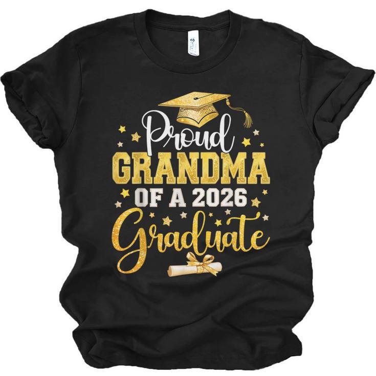 Proud Grandma Of A Class Of 2026 Graduate Senior Graduation Unisex Jersey T-Shirt