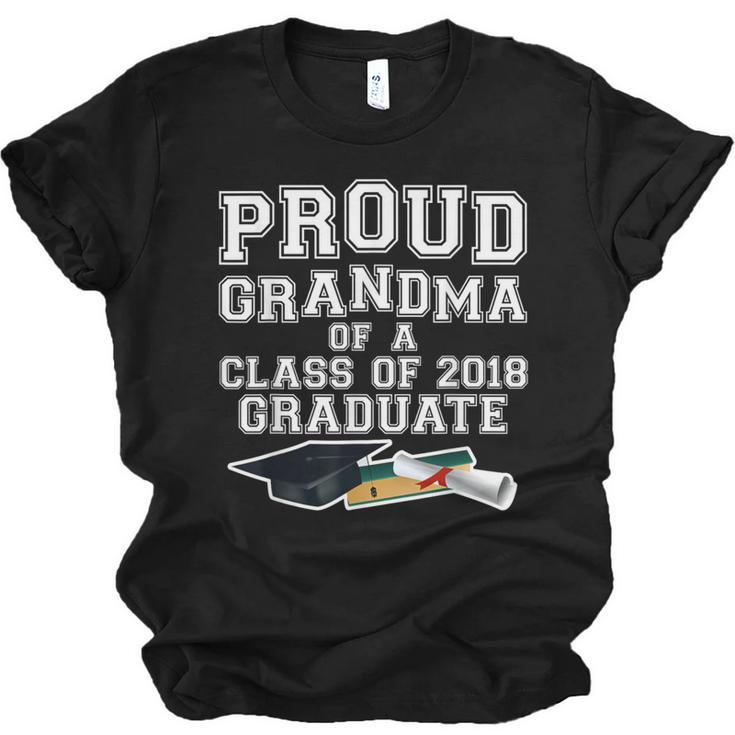 Proud Grandma Graduation Class Of 2018 Graduate Unisex Jersey T-Shirt