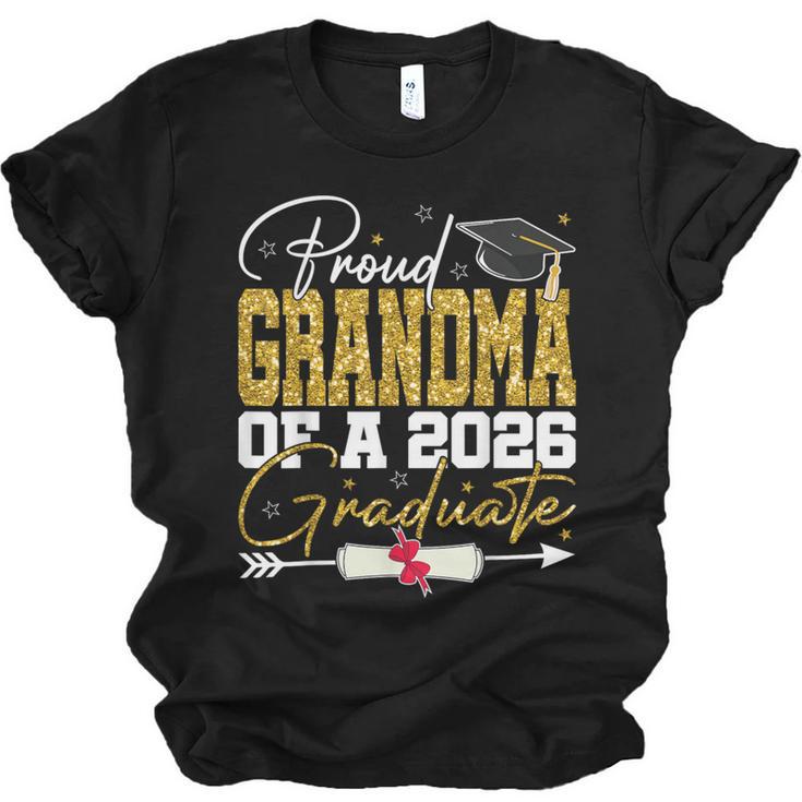 Proud Grandma Of Senior 2026 Graduate Family Graduation 2026 Unisex Jersey T-Shirt