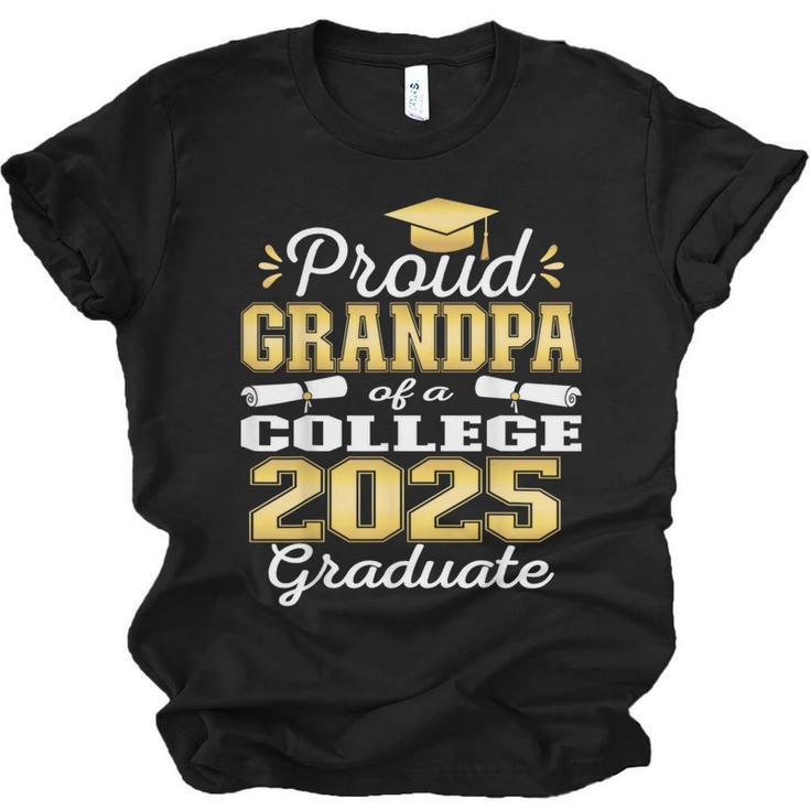 Proud Grandpa Of 2025 College Graduate Family 24 Graduation Unisex Jersey T-Shirt