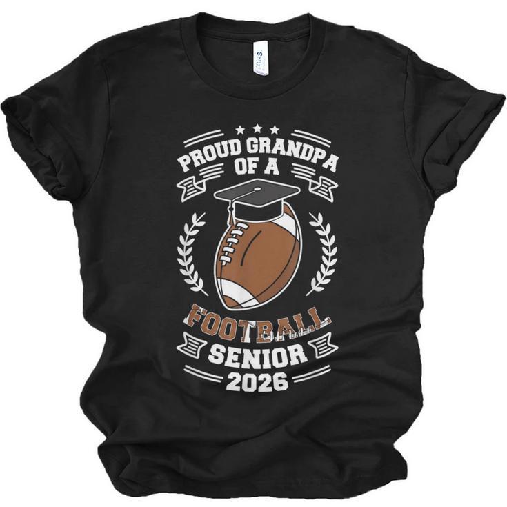 Proud Grandpa Of a 2026 Football Senior Graduation Unisex Jersey T-Shirt