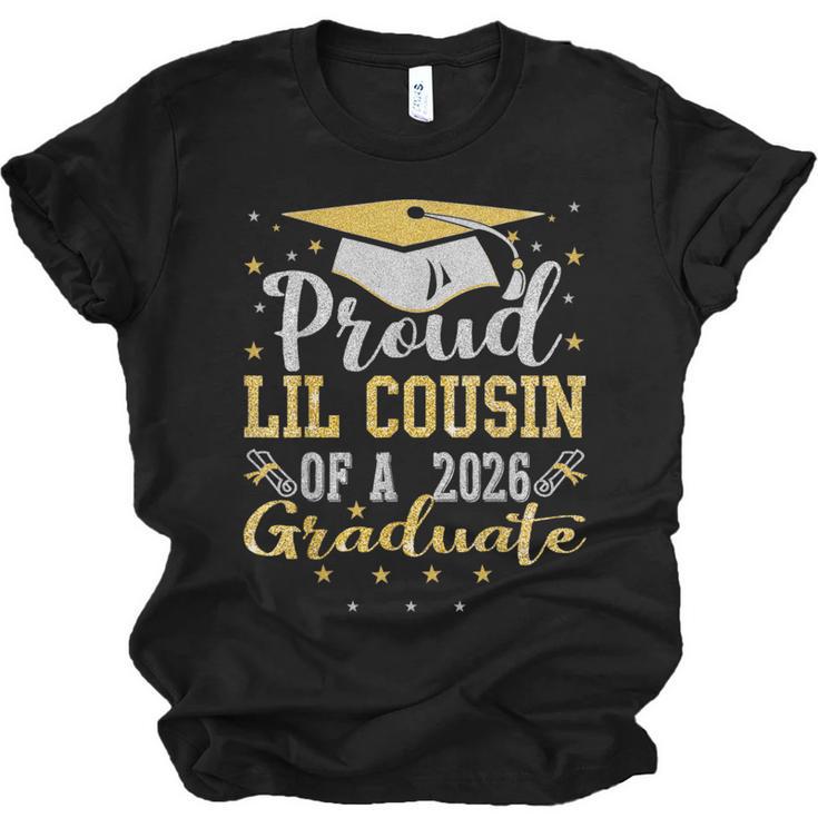 Proud Lil Cousin Of a 2026 Graduate Class Senior Graduation Unisex Jersey T-Shirt