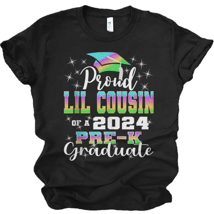 Proud Little Cousin Of PreK School Graduate 2024 Graduation Unisex Jersey T-Shirt