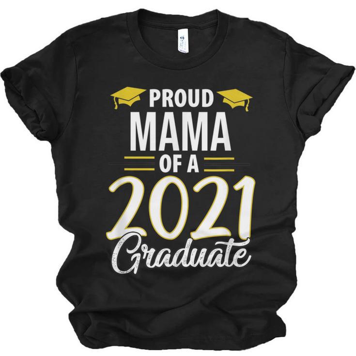 Proud Mama Of A 2021 Graduate Graduation Clothes MBA PhD Unisex Jersey T-Shirt