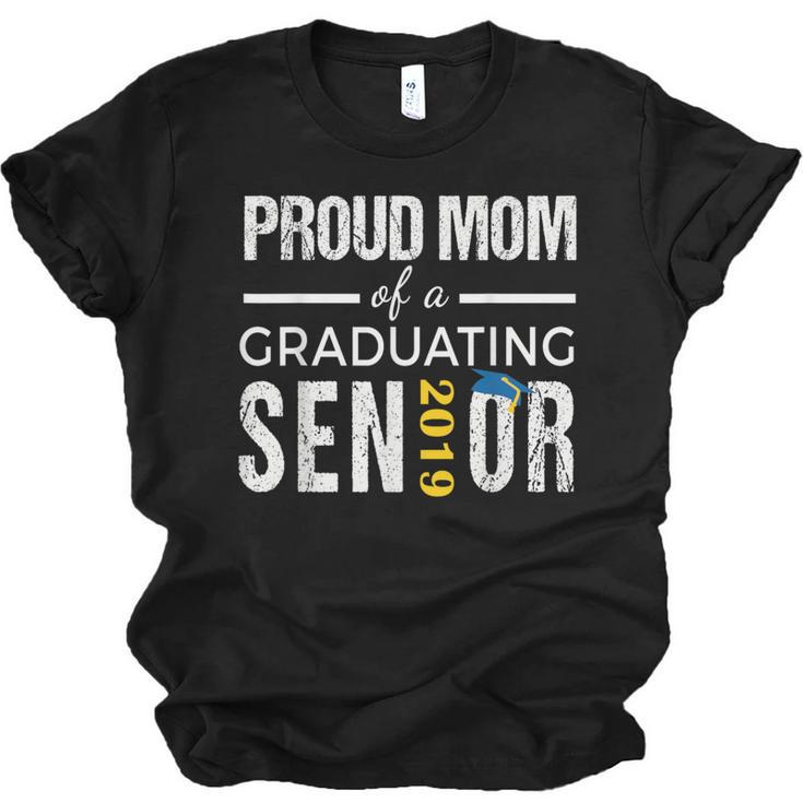 Proud Mom Of 2019 Senior Graduation Shirt Graduate Unisex Jersey T-Shirt