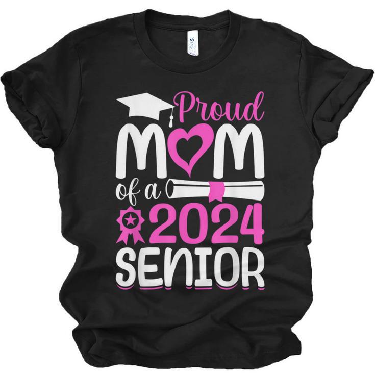 Proud Mom Of A 2024 Senior Graduation Unisex Jersey T-Shirt