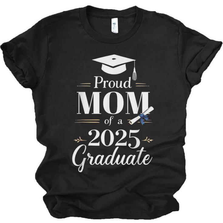 Proud Mom Of a 2025 Graduate Graduation Senior Moms Unisex Jersey T-Shirt
