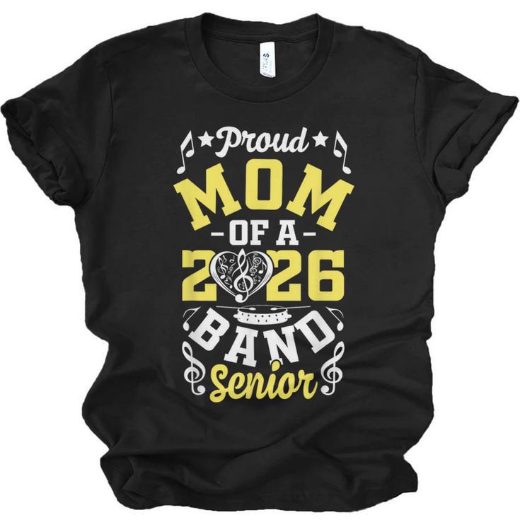Proud Mom Of a Band Senior 2026 Graduation Unisex Jersey T-Shirt