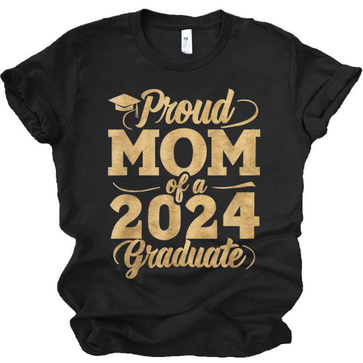 Proud Mom Of a Class Of 2024 Graduate Senior Graduation Unisex Jersey T-Shirt