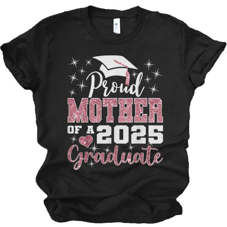 Proud Mother Of 2025 College Graduate Family Graduation Unisex Jersey T-Shirt