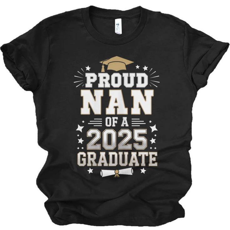 Proud Nan Of A Class Of 2025 Graduate Senior Graduation Unisex Jersey T-Shirt