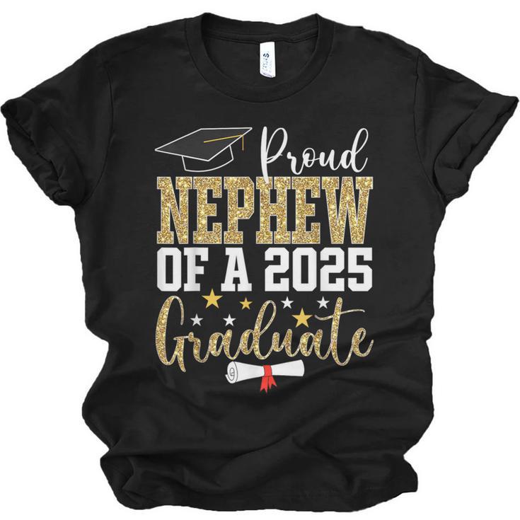 Proud Nephew Of A 2025 Graduate Nephew Graduation 2025 Unisex Jersey T-Shirt