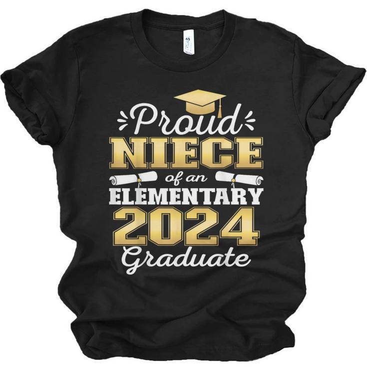Proud Niece Of 5th Grade Graduate 2024 Elementary Graduation Unisex Jersey T-Shirt