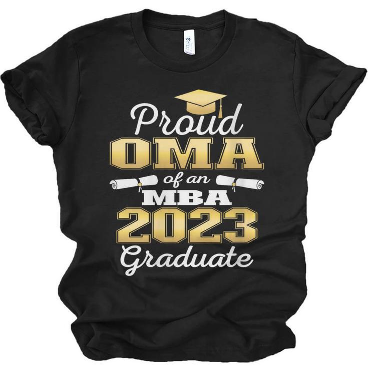 Proud OMA Of 2023 Class MBA Graduate Family Graduation Unisex Jersey T-Shirt
