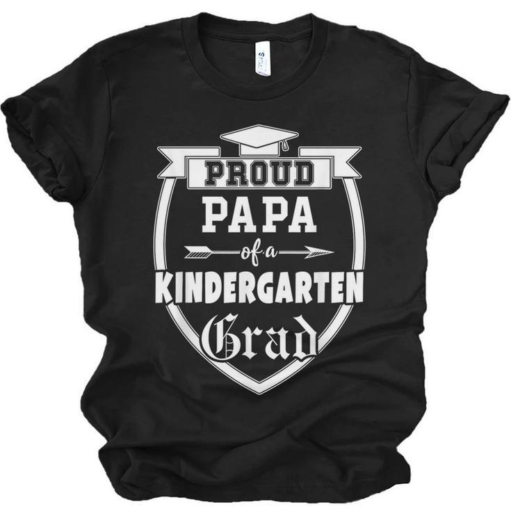 Proud Papa Of a Kindergarten Grad Father Graduation Shirt Unisex Jersey T-Shirt