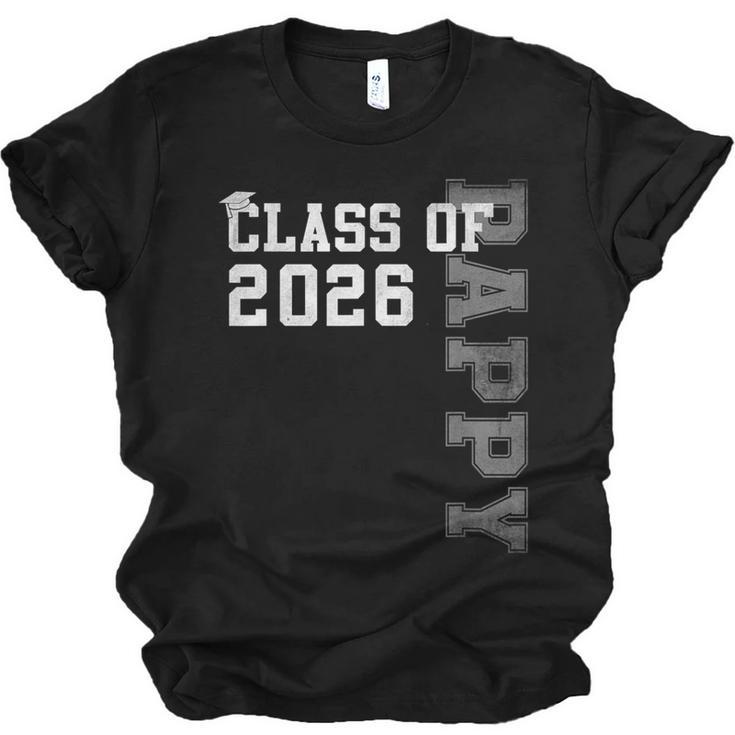 Proud Pappy Of A 2026 Graduate Grad Senior Graduation Unisex Jersey T-Shirt