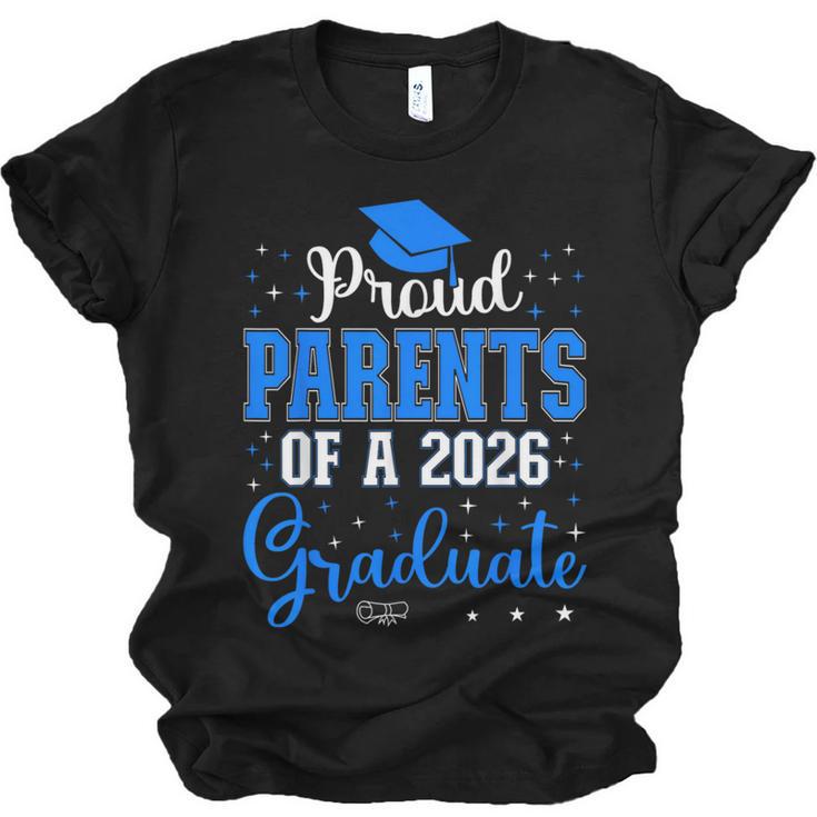 Proud Parents Of a Class Of 2026 Graduate For Graduation Unisex Jersey T-Shirt