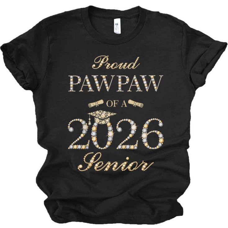 Proud Pawpaw Of A 2026 Senior Graduate Graduation Unisex Jersey T-Shirt