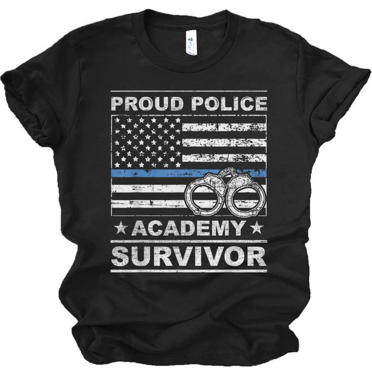 Proud Police Academy Survivor Graduation Unisex Jersey T-Shirt