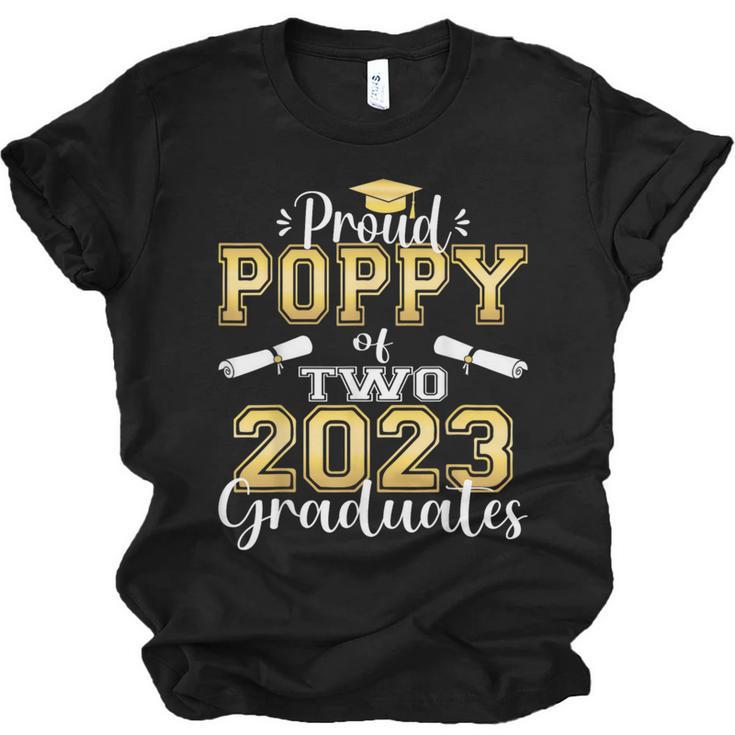 Proud Poppy Of Two 2023 Graduate Class 2023 Graduation Unisex Jersey T-Shirt