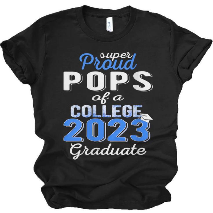 Proud Pops Of 2023 College Graduate Family 23 Graduation Unisex Jersey T-Shirt