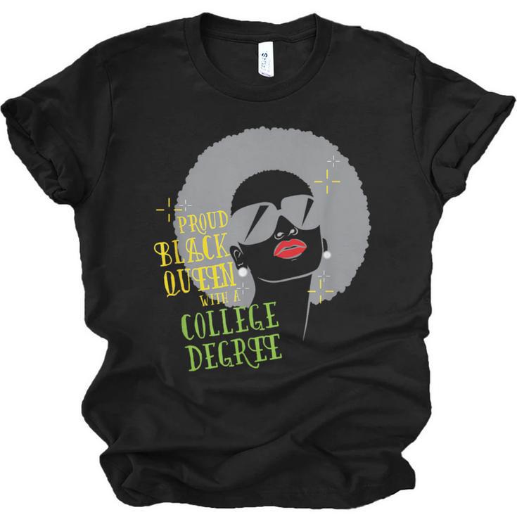 Proud Queen College Graduation Unisex Jersey T-Shirt